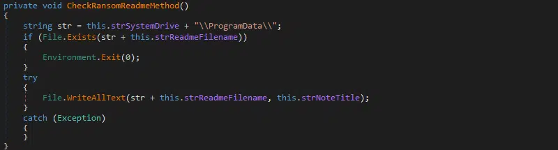 Figure 5 - Microsoft Defender anti-malware disabled