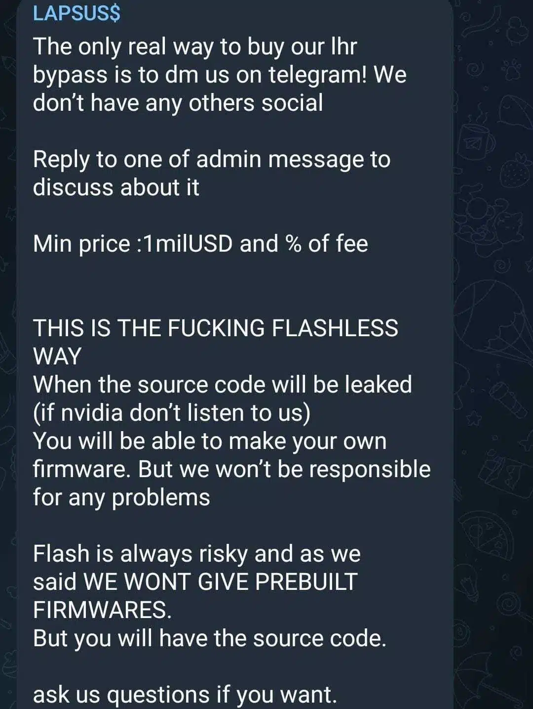 LAPSUS Willing to Sell LHR Bypass