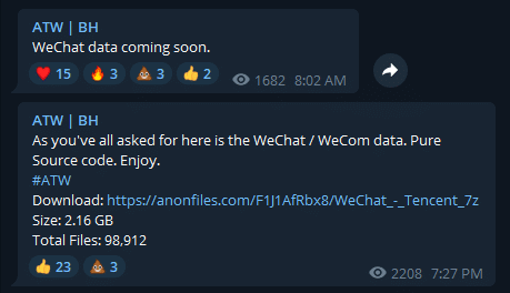 WeChat source code leak