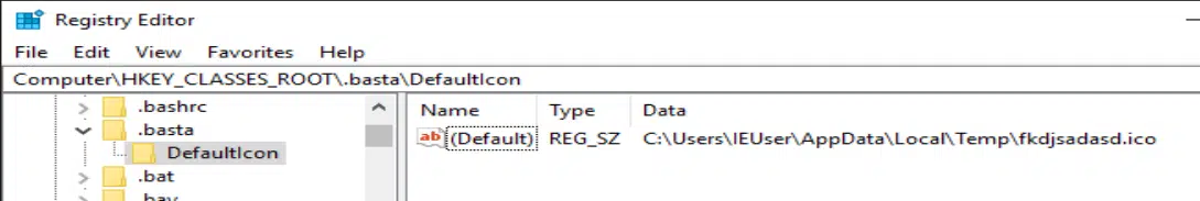 Encrypted files icon added to the Windows registries