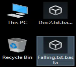 Black Basta encrypted files