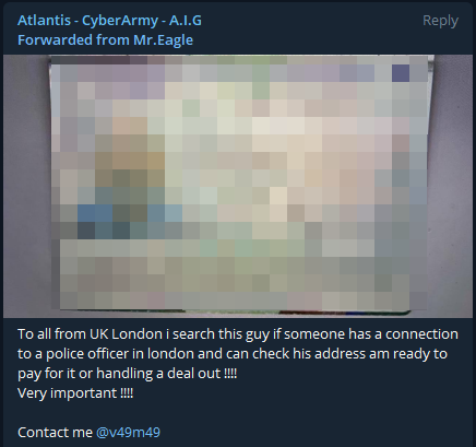 A.I.G looking for information about a certain individual
