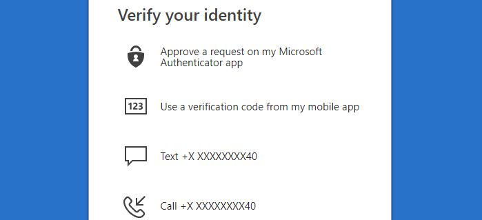 Azure MFA process