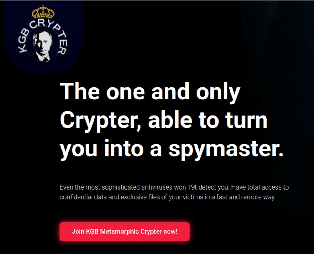 KGB Crypter website