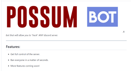 Possum Bot GitHub Account
