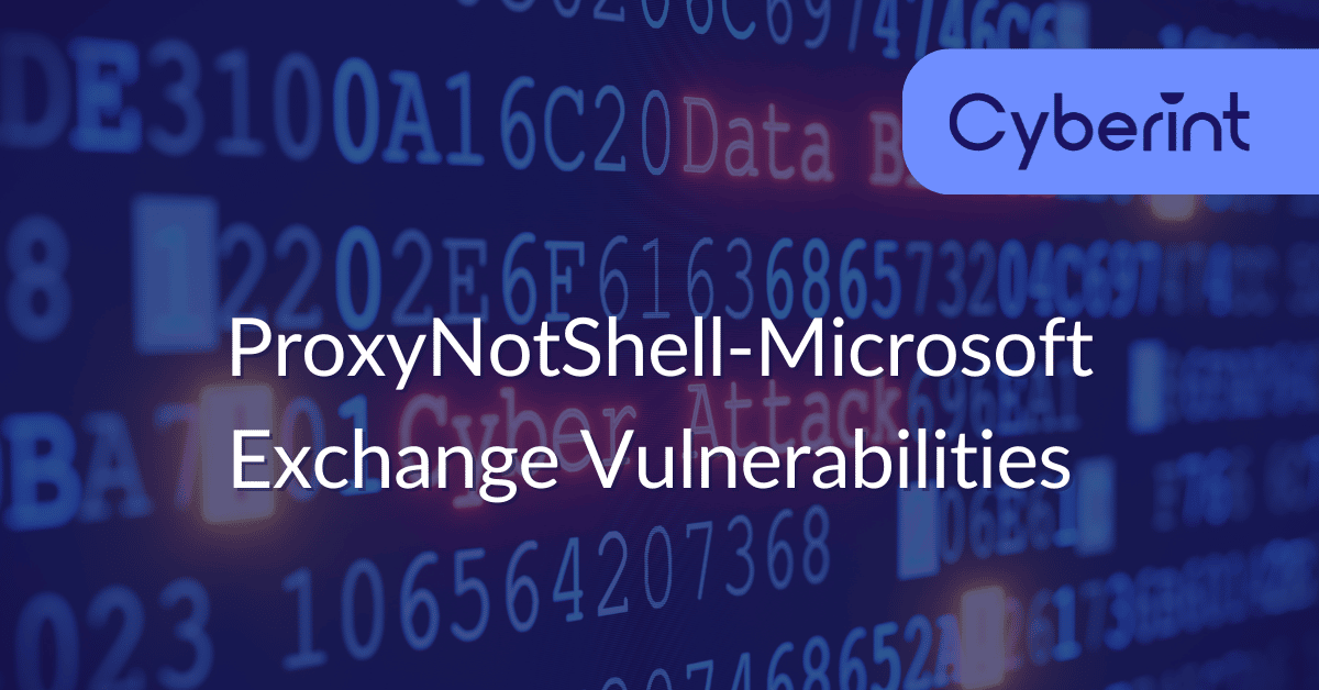 ProxyNotShell-Microsoft Exchange Vulnerabilities