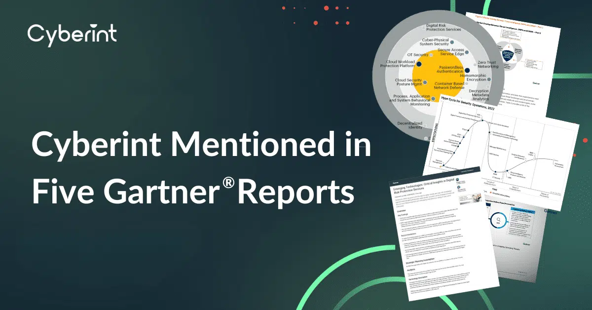 Cyberint Mentioned in 5 Gartner Reports
