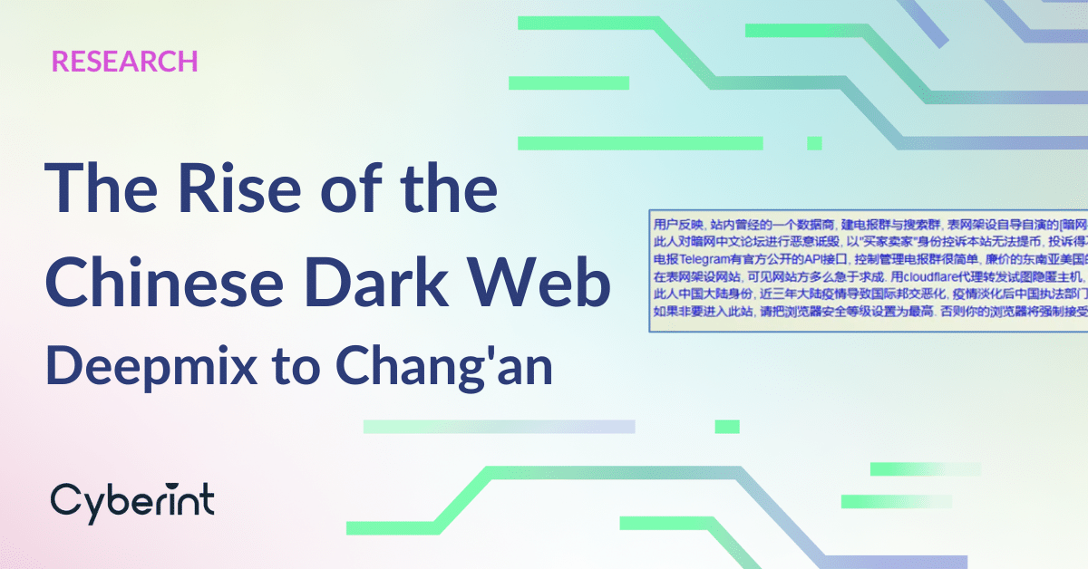 The Rise of the Chinese Dark Web