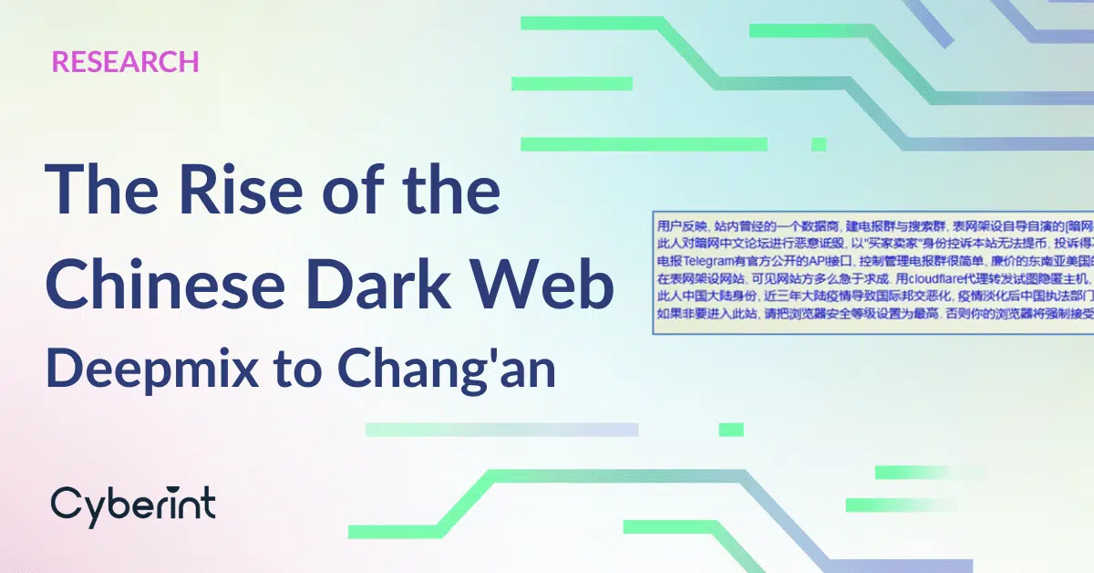 The Rise of the Chinese Dark Web