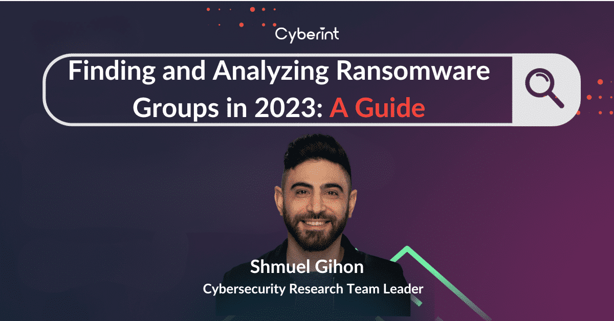 finding and analyzing ransomware groups in 2023