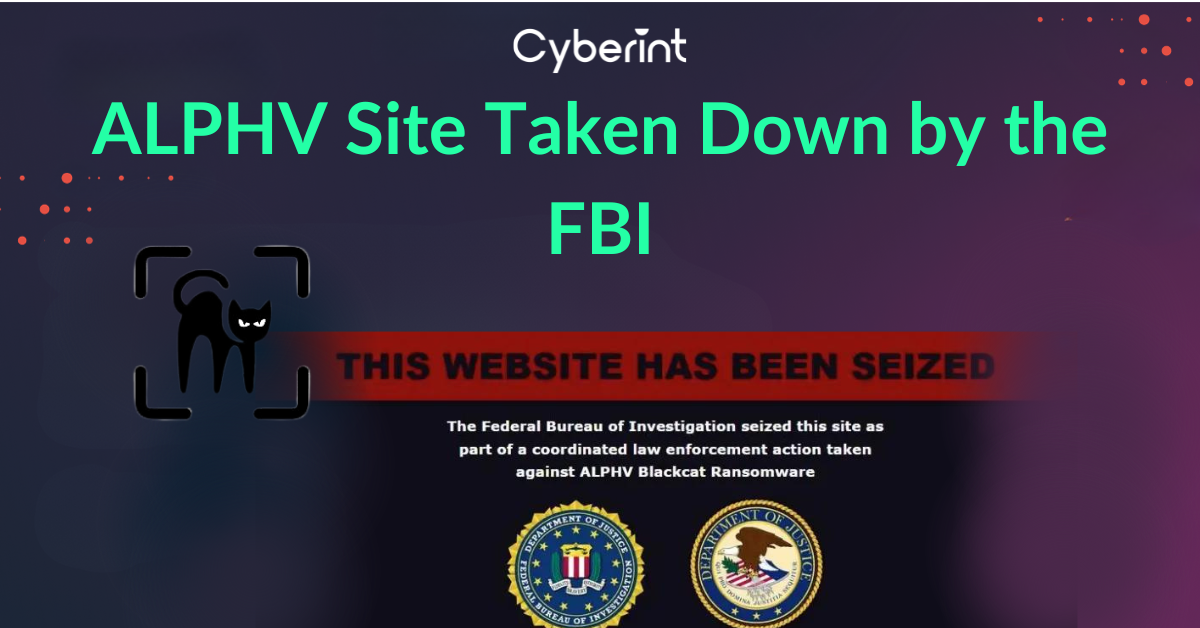 ALPHV Site Taken Down by the FBI