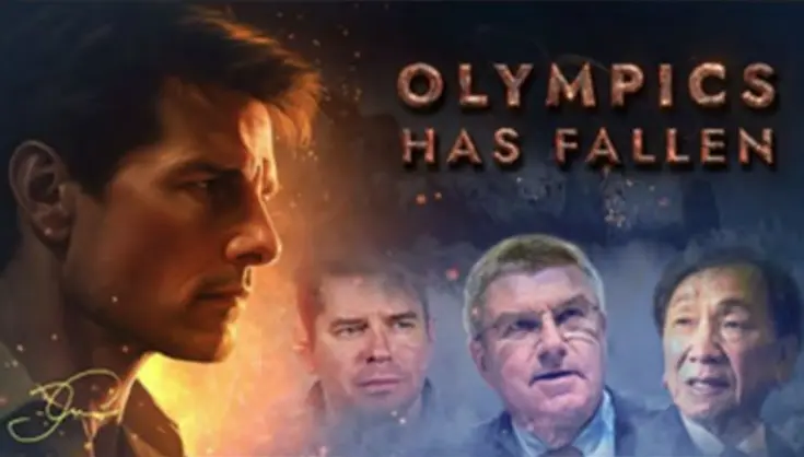 Figure 1: Screenshot of the fabricated documentary “Olympics Has Fallen” made by Russian-affiliate threat group Strom-1679