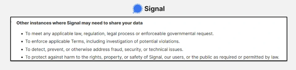 Source: https://signal.org/legal/