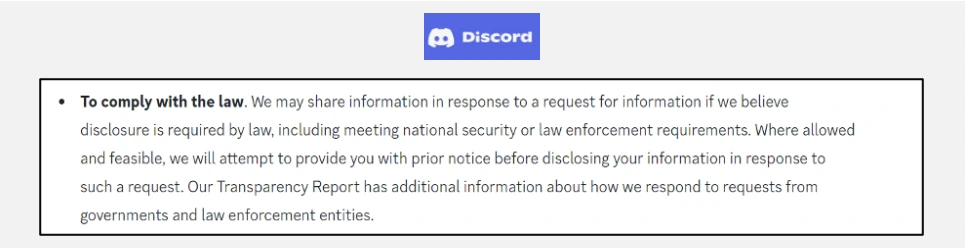 Source: https://discord.com/terms/privacy-policy-march-2022#5