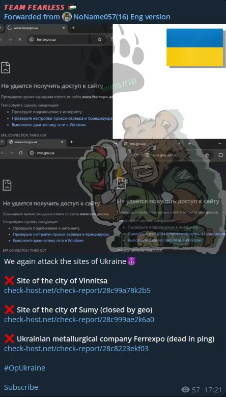 team fearless Ukrainian Attack