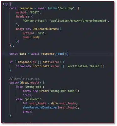 Figure 19: Exfiltration and feedback mechanism in de-obfuscated kit